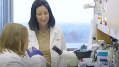 Diva D. De León-Crutchlow, MD, MSCE in the lab